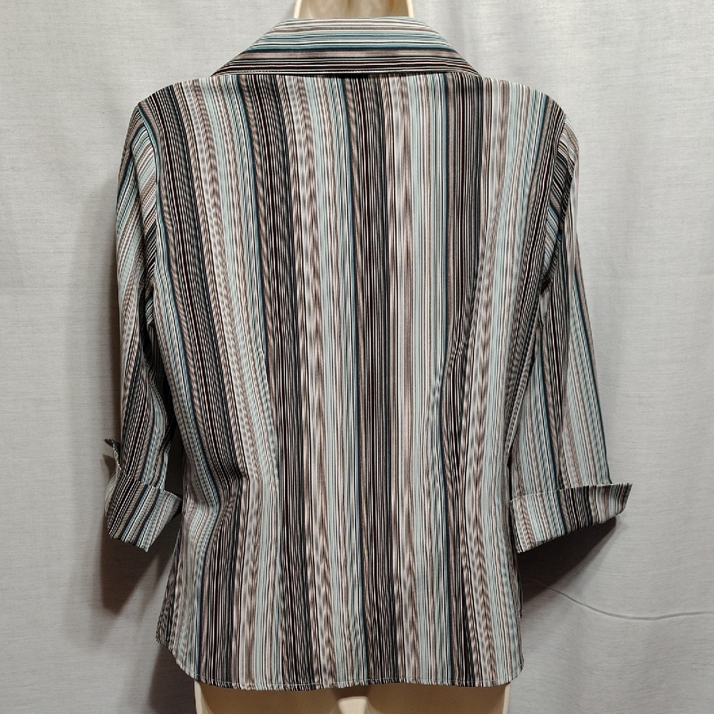 Covington Multicolor Striped Button-Down Shirt - image 3